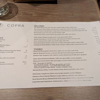 Copra - Food menu - Indian Near Me - San Francisco, California