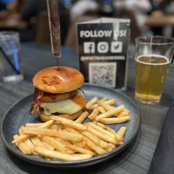 WSKY Bar + Grill - BBQ Burger with fries. - Bars Near Me - Henderson, Nevada WSKY Bar + Grill - BBQ Burger with fries. - Bars Near Me - Henderson, Nevada