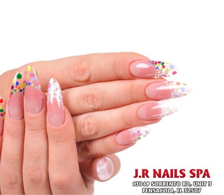 Hand Designs & Nail Art - "Welcome to JR Nails Spa, your go-to destination for stunning hand designs and amazing nail art. Our skilled technicians are experts in creating beautiful designs that will make your hands truly stand out. Whether you're looking for an elegant pattern or a bold statement, we've got you covered!"