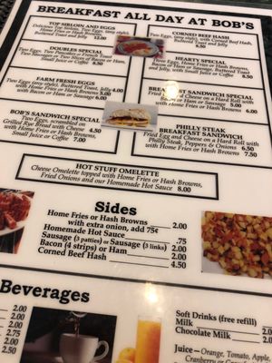 Menu photo 7 Bob's Diner Rochester, NY