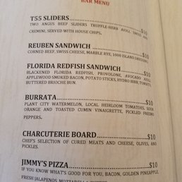 Bar Menu Bar Menu