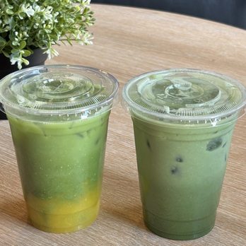 Liquid Leaf - Mango puree matcha & brown sugar matcha - Coffee & Tea Near Me - Murrieta, California Liquid Leaf - Mango puree matcha & brown sugar matcha - Coffee & Tea Near Me - Murrieta, California