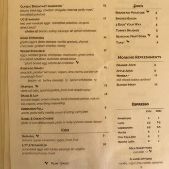 Under Canvas Acadia - Overpriced breakfast menu - Hotels Near Me - Surry, Maine