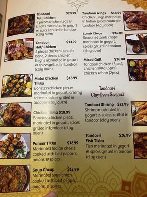 Menu photo 2 Tandoori grill Athol, ID Menu photo 2 Tandoori grill Athol, ID