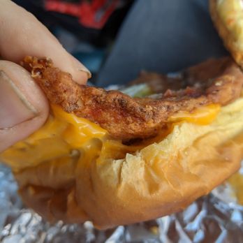 Tropical Burger - How thin the old fashioned chicken sandwich is. - Burgers Near Me - Easley, South Carolina Tropical Burger - How thin the old fashioned chicken sandwich is. - Burgers Near Me - Easley, South Carolina