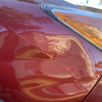 Dent Patrol - Subaru hit a trash can - Body Shops Near Me - Simi Valley, California Dent Patrol - Subaru hit a trash can - Body Shops Near Me - Simi Valley, California