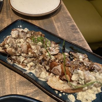 Gather in Jackson Hole - Mushroom toast with blue cheese - good but very rich - New American Near Me - Jackson, Wyoming Gather in Jackson Hole - Mushroom toast with blue cheese - good but very rich - New American Near Me - Jackson, Wyoming