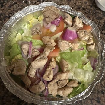 Gino’s Pizza - Our "Caesar salad" with enough red onion to choke you. Just a disaster they've become. - Pizza Near Me - Richmond, Virginia Gino’s Pizza - Our "Caesar salad" with enough red onion to choke you. Just a disaster they've become. - Pizza Near Me - Richmond, Virginia
