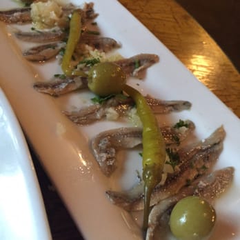 Cafe Madrid - Filet anchovies. Always a must for us! - Spanish Near Me - Dallas, Texas