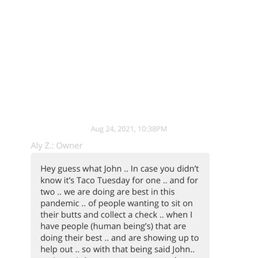 Response from owner about my review. She failed to acknowledge my wrong order or not giving me all the food I paid for though. Response from owner about my review. She failed to acknowledge my wrong order or not giving me all the food I paid for though.