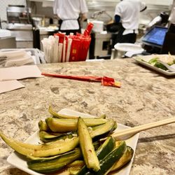 Jubao Palace Noodle Bar - Seminole Hard Rock Tampa - Spicy garlic cucumbers