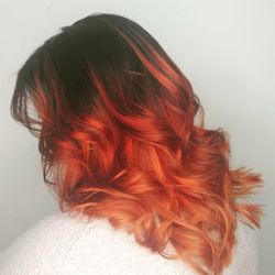 Envision Salon - My hair, the styling makes it look healthier than it is