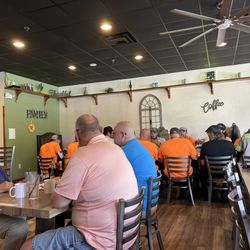 Sunny Side Breakfast - Busy with customers of all ages.