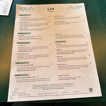 LUA Asian Fusion Eatery - Menu - Asian Fusion Near Me - Dana Point, California LUA Asian Fusion Eatery - Menu - Asian Fusion Near Me - Dana Point, California