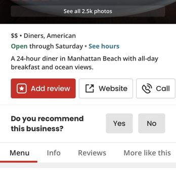 The Kettle - Not open 24/7 as advertised - Diners Near Me - Manhattan Beach, California The Kettle - Not open 24/7 as advertised - Diners Near Me - Manhattan Beach, California