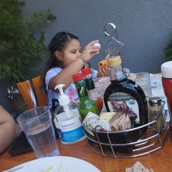 Crepevine Restaurants - Baby girl loved the kids spaghetti and meatballs she ordered. - New American Near Me - Berkeley, California