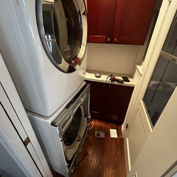 T Service - Stackable washer repair. No 2nd technician - no extra fee - Appliances & Repair Near Me T Service - Stackable washer repair. No 2nd technician - no extra fee - Appliances & Repair Near Me