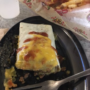 Taco Treat - a plate of fries and a burrito - Mexican Near Me - Great Falls, Montana