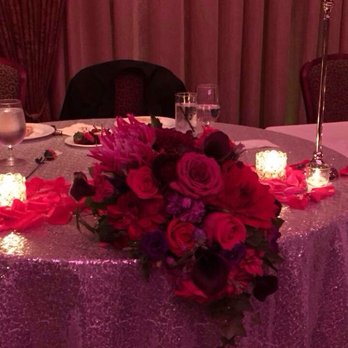 Tiffany Florist - Bridal bouquet doubled as head sweetheart table decoration. - Florists Near Me - Birmingham, Michigan Tiffany Florist - Bridal bouquet doubled as head sweetheart table decoration. - Florists Near Me - Birmingham, Michigan