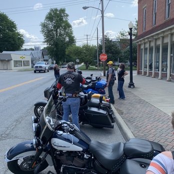 Rusted Nail - a group of motorcycles parked on the side of the road - Sports Bars Near Me - Ashley, Ohio