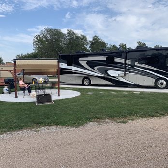 Grand Island KOA - Patio site- pull through with 50 amp service - Campgrounds Near Me - Doniphan, Nebraska