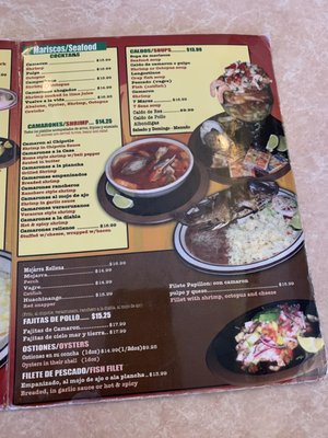 Menu photo 5 Costa Dorada Reedley, CA