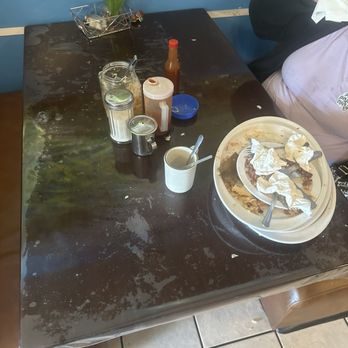 Pupuseria Comalapa - My mess after I ate there - Salvadoran Near Me - Bellflower, California