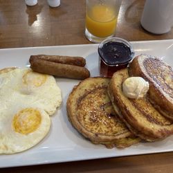 Sunview Restaurant - Cinnamon swirl French toast and eggs