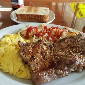 Flap Jacks Pancake House - Steak and Eggs with hashbrowns and toast (Daily Special) - Breakfast & Brunch Near Me - Indianapolis, Indiana Flap Jacks Pancake House - Steak and Eggs with hashbrowns and toast (Daily Special) - Breakfast & Brunch Near Me - Indianapolis, Indiana