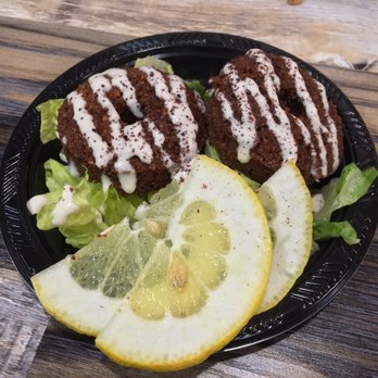 Damasquino - 2 Piece Falafel with Tahini Flavorless and bland - Middle Eastern Near Me - Glendora, California Damasquino - 2 Piece Falafel with Tahini Flavorless and bland - Middle Eastern Near Me - Glendora, California