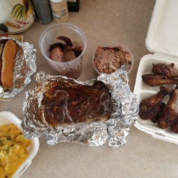 The Whistlepig BBQ - Hot dogs, brisket, pulled pork, chicken legs, ribs and cheesy potato and broccoli. Yummmm. - Barbeque Near Me - Charlotte, Michigan The Whistlepig BBQ - Hot dogs, brisket, pulled pork, chicken legs, ribs and cheesy potato and broccoli. Yummmm. - Barbeque Near Me - Charlotte, Michigan
