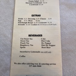 Two Sister's Pecan House - Menu