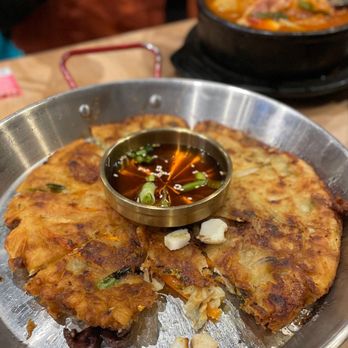 Mom's Kitchen - Seafood pancake - Korean Near Me - Markham, Ontario