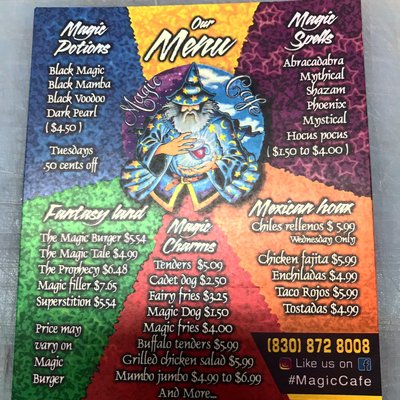 Menu photo 1 Magic Cafe Eagle Pass, TX