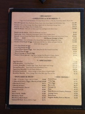 Menu photo 7 Howell's Restaurant & Lounge Oregon City, OR