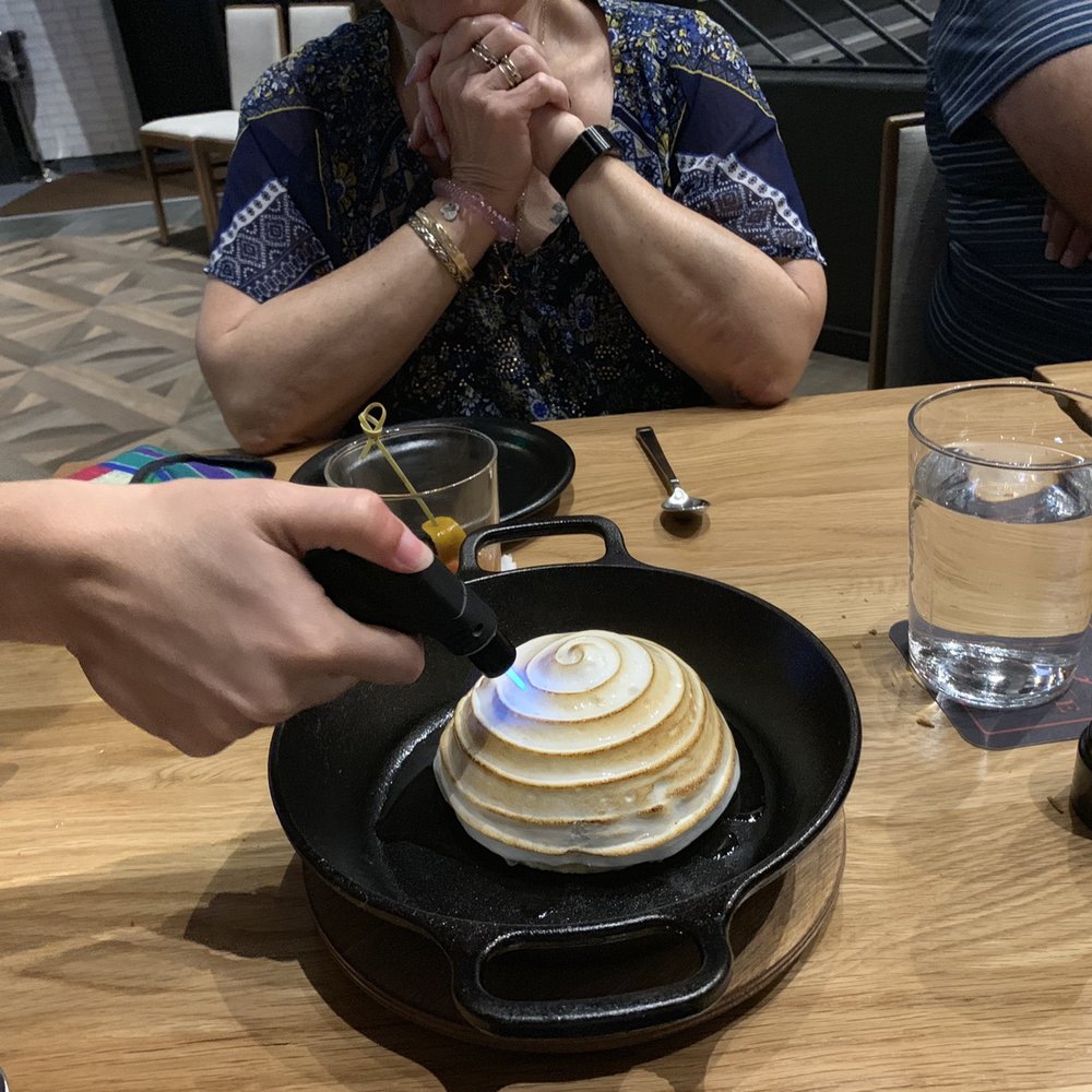 Bigfire - Lighting the baked Alaska - American Near Me - Orlando, Florida