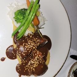 La Joya Restaurante - Chicken breast in black mole sauce