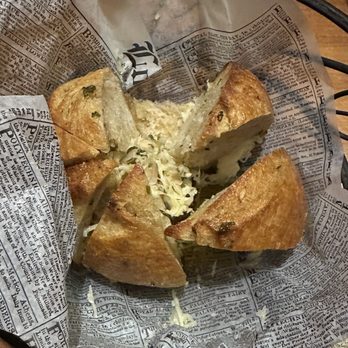 Salt Creek Grille - Sourdough Loaf with Garlic, Butter, Asiago - New American Near Me - Rumson, New Jersey