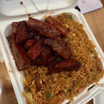 Michy's Chino Boricua - Boneless BBQ Ribs, Medium Pork Fried Rice - Chinese Near Me - Katy, Texas