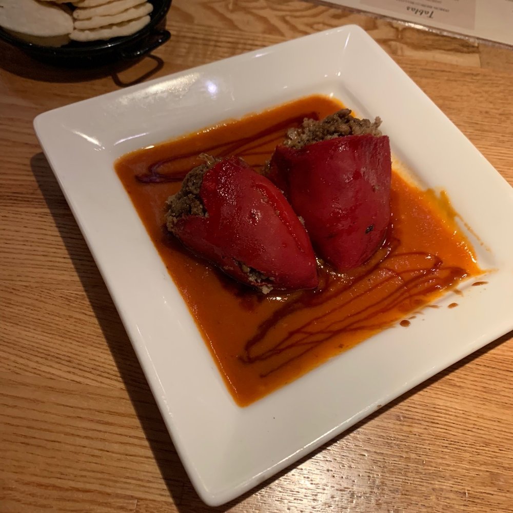 Castilla Restaurant and Tapas Bar - LAMB STUFFED PIQUILLO PEPPERS WITH HAZELNUT SAUCE - Spanish Near Me - Bellevue, Washington