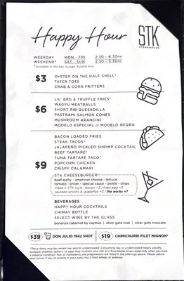 Menu photo 6 STK Baltimore, MD Menu photo 6 STK Baltimore, MD