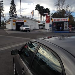 Shell Gas - Car wash is no touch, water only.