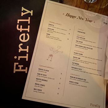 Firefly - Menu - New American Near Me - Studio City, California Firefly - Menu - New American Near Me - Studio City, California