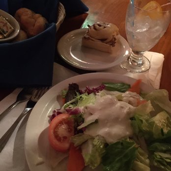 Windward Passage Restaurant - Still don't get the cinnamon roll with the salad and bread... - Seafood Near Me - Columbus, Ohio