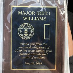 Hill Country Trophy - Wood plaque with blue marbling