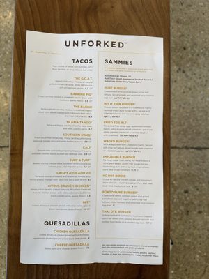 Menu photo 2 Unforked Overland Park, KS