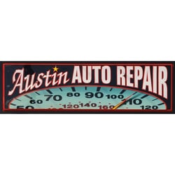 Austin Auto Repair - New Street Sign