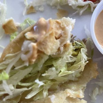 Señor Baja - Fried beef taco - didn't get a good photo but it was delish - Seafood Near Me - Chino, California