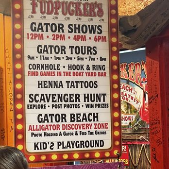 Fudpucker's - Show times - Seafood Near Me - Destin, Florida