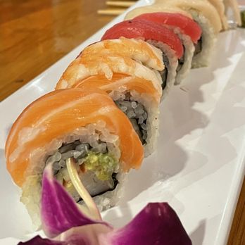 Kokai Sushi & Lounge - Rainbow Roll - Japanese Near Me - Doral, Florida Kokai Sushi & Lounge - Rainbow Roll - Japanese Near Me - Doral, Florida